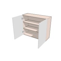 Навесной шкаф двухдверный высотой 720 мм