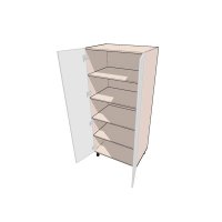 Напольный высокий шкаф кладовка двухдверный