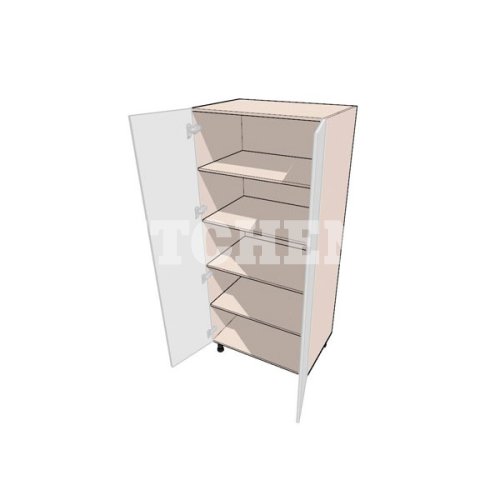 Напольный высокий шкаф кладовка двухдверный