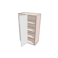 Навесной стандартный угловой шкаф